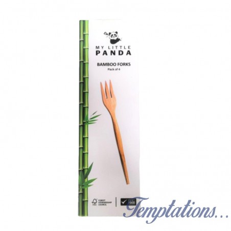 Set de 4 fourchettes en bambou – My little panda