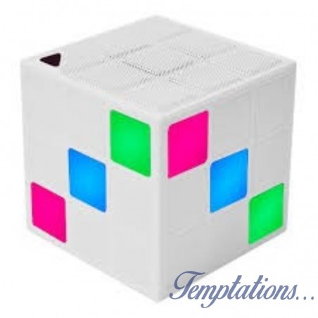Enceinte Cube Bluetooth speaker 36 leds