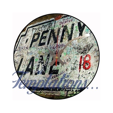 Horloge Vinyle Penny Lane (Beatles)