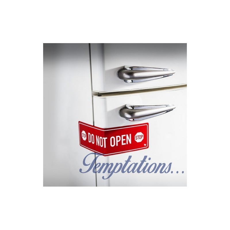 Magnet frigo régime « Stop Do Not Open »