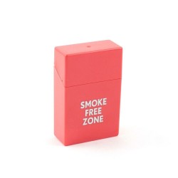 Étui à cigarette en plastique rigide « Smoke free zone »