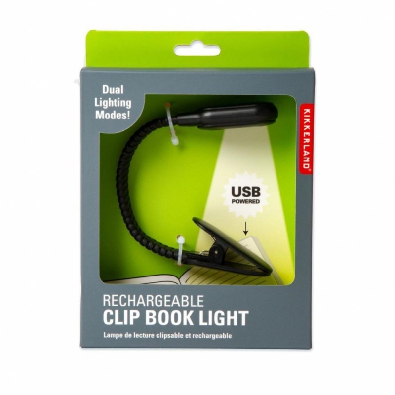 Lampe de lecture rechargeable Kikkerland