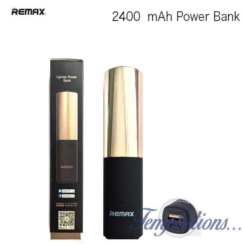 Batterie de secours LipMax champagne/noir - Remax