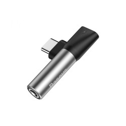 Adaptateur Audio USB-C vers Mini Jack 3.5mm + USB-C – Baseus (argent)