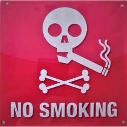 Plaque en métal « No smoking » - DONKEY