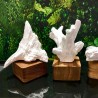 FUJI diffuseur sculture en bois et ceramique Anoq