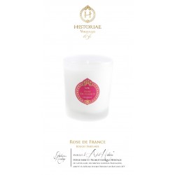 Bougie parfumée Rose de France -180g (40h) HISTORIAE
