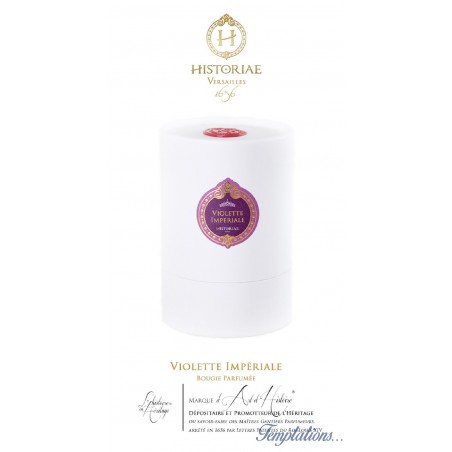 Bougie parfumée Violette Impériale -180g (40h) HISTORIAE