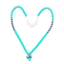Collier 3 perles turquoise...