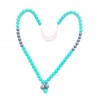 Collier 3 perles turquoise - Lollipops & More