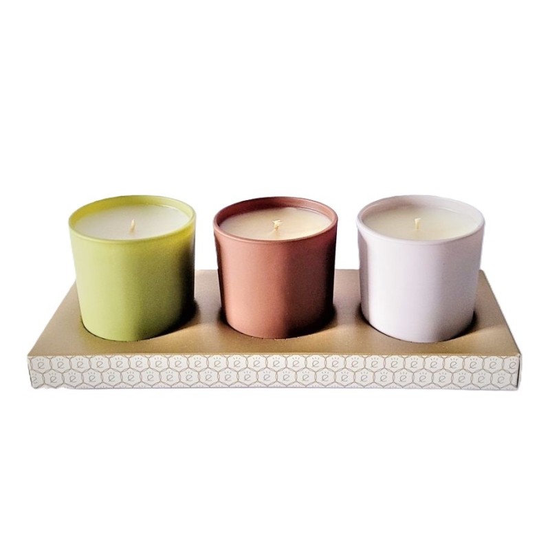 Coffret bois 3 bougie collection Hiver 80 g - Cirerie de Gascogne main image 1