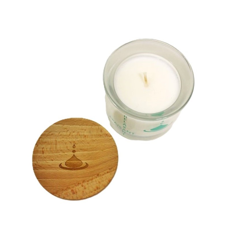 Bougie Parfumée Les Lumières Du Temps - Musc Blanc 180g 55h