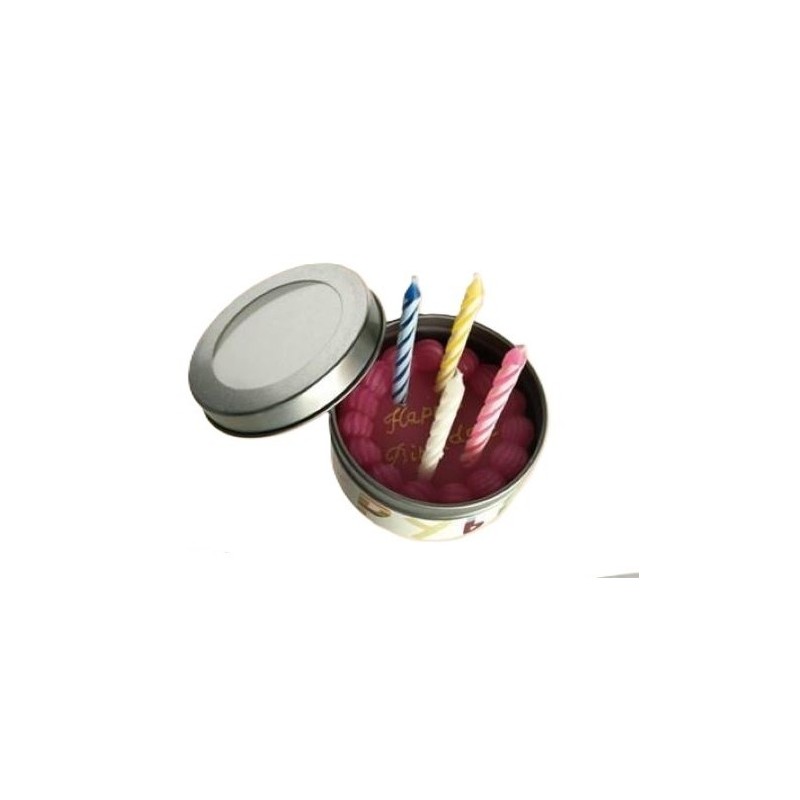 Mini Bougeoir Pour Gâteau D'anniversaire - Support Pour 9 Bougies - Hauteur 13,5 Cm - Plastique Alimentaire Diamanté