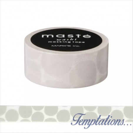 Masking Tape Masté Pois gris chaud -Mark’s Europe