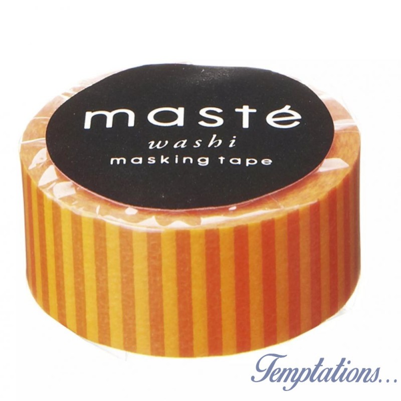 Masking Tape Masté Orange à rayure -Mark’s Europe