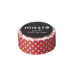 Masking Tape Masté basic Rouge pois bleu -Mark’s Europe