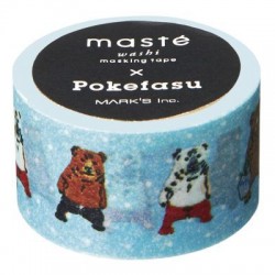 Masking Tape Masté Pokefasu bleu ours  -Mark’s Europe