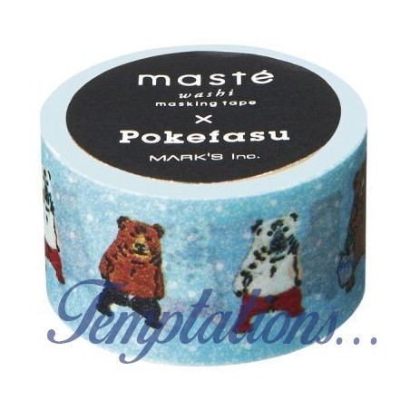 Masking Tape Masté Pokefasu bleu ours  -Mark’s Europe