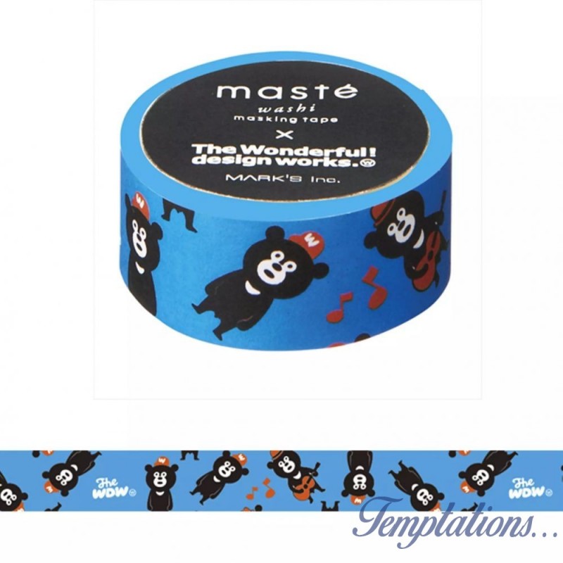 Masking Tape Masté Wonder bear bleu-Mark’s Europe