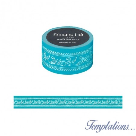Masking Tape Masté multi frise turquoise-Mark’s Europe