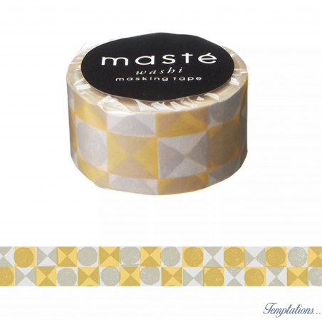 Masking Tape Masté multi carreaux jaune-Mark’s Europe