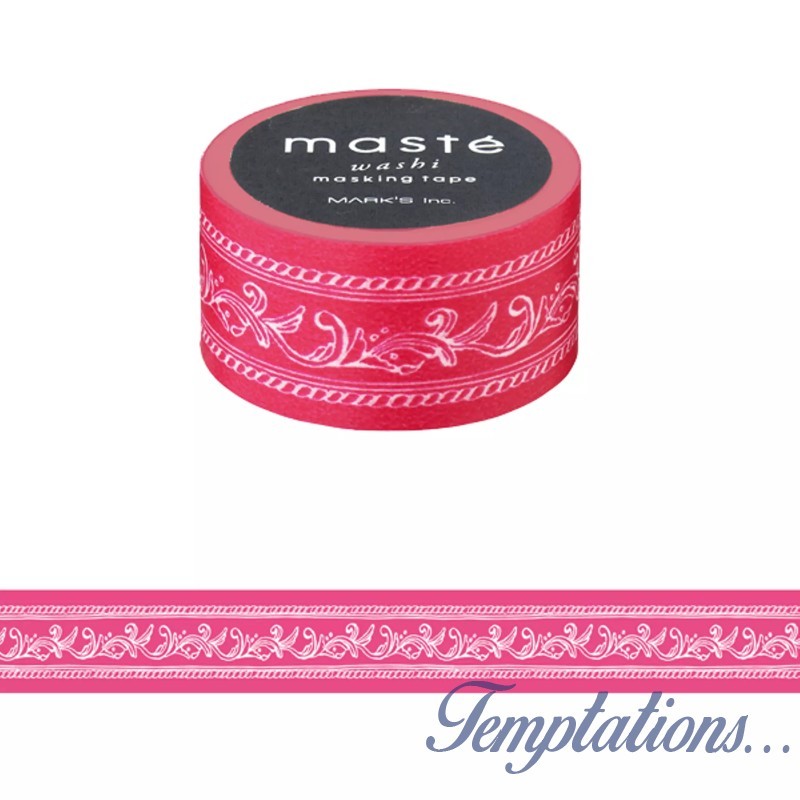 Masking Tape Masté multi frise rose-Mark’s Europe