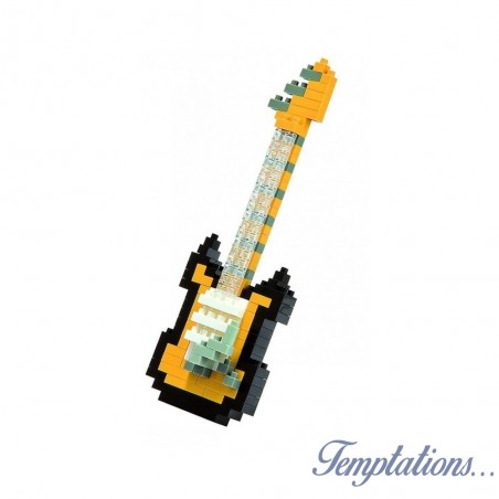Nanoblock - Guitare éléctrique jaune NBC-023