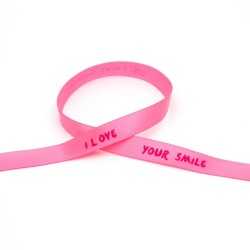 Bracelet Satin Lucky Team - "I love your smile"