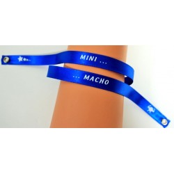 Bracelet Satin Lucky Team - "Mini...Macho"