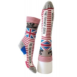 Chaussettes drapeau anglais Good Save Berthe -Berthe Aux Grand Pieds BAGFA9.2