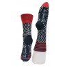 Chaussettes noires et rouges à pois - Berthe Aux Grand Pieds-BAG16F.6