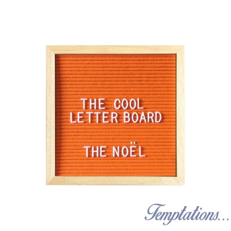Tableau à lettres  NOËL orange-The Cool Company
