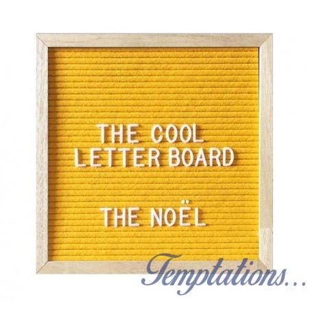 Tableau à lettres  NOËL jaune -The Cool Company