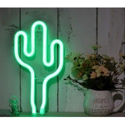 Lampe cactus néon