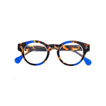 Lunettes de lecture Ecaille et Bleu Loop’n Loop Audacieuse – M1823