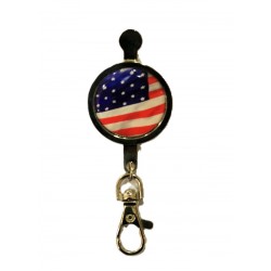 Porte-clés clips Upper Bag Key-Drapeau américain