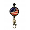 Porte-clés clips Upper Bag Key-Drapeau américain