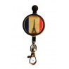 Porte-clés clips Upper Bag Key-"Tours Eiffel Tricolore"