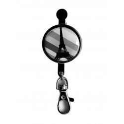 Porte-clés clips Upper Bag Key-"Tours Eiffel Noir et blanc"