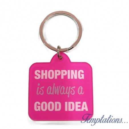 Porte-clés "shopping is always a good idea"- Lucky team