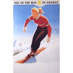 Carte postale "Ski in the sun"