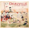 Carte postale "Deauville, la plage fleurie"