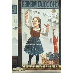 Carte postale "Chocolat Meunier vitrine"
