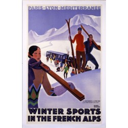 Carte postale "Sports d’hiver au Col de Voza "
