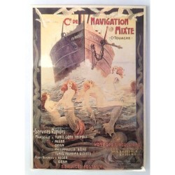 Carte postale " Compagnie de navigation mixte"