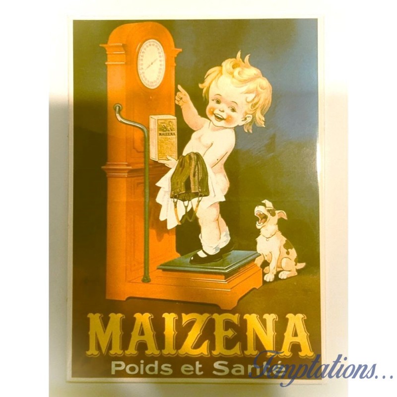 Carte postale "maïzena poids et santé" M.Auzolle