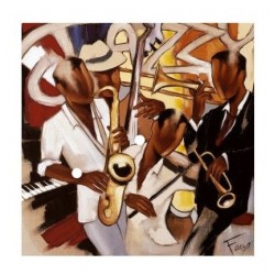 Carte simple "jazz Music"-...