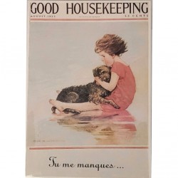 Carte postale "Good Housekeeping" Tu me manques...