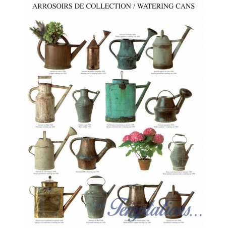 Carte postale "arrosoirs de collection " -Atelier nouvelles images