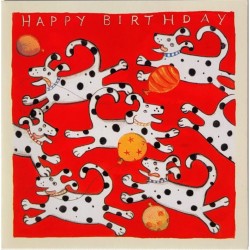 Carte double "spot the dog" Happy Birthday